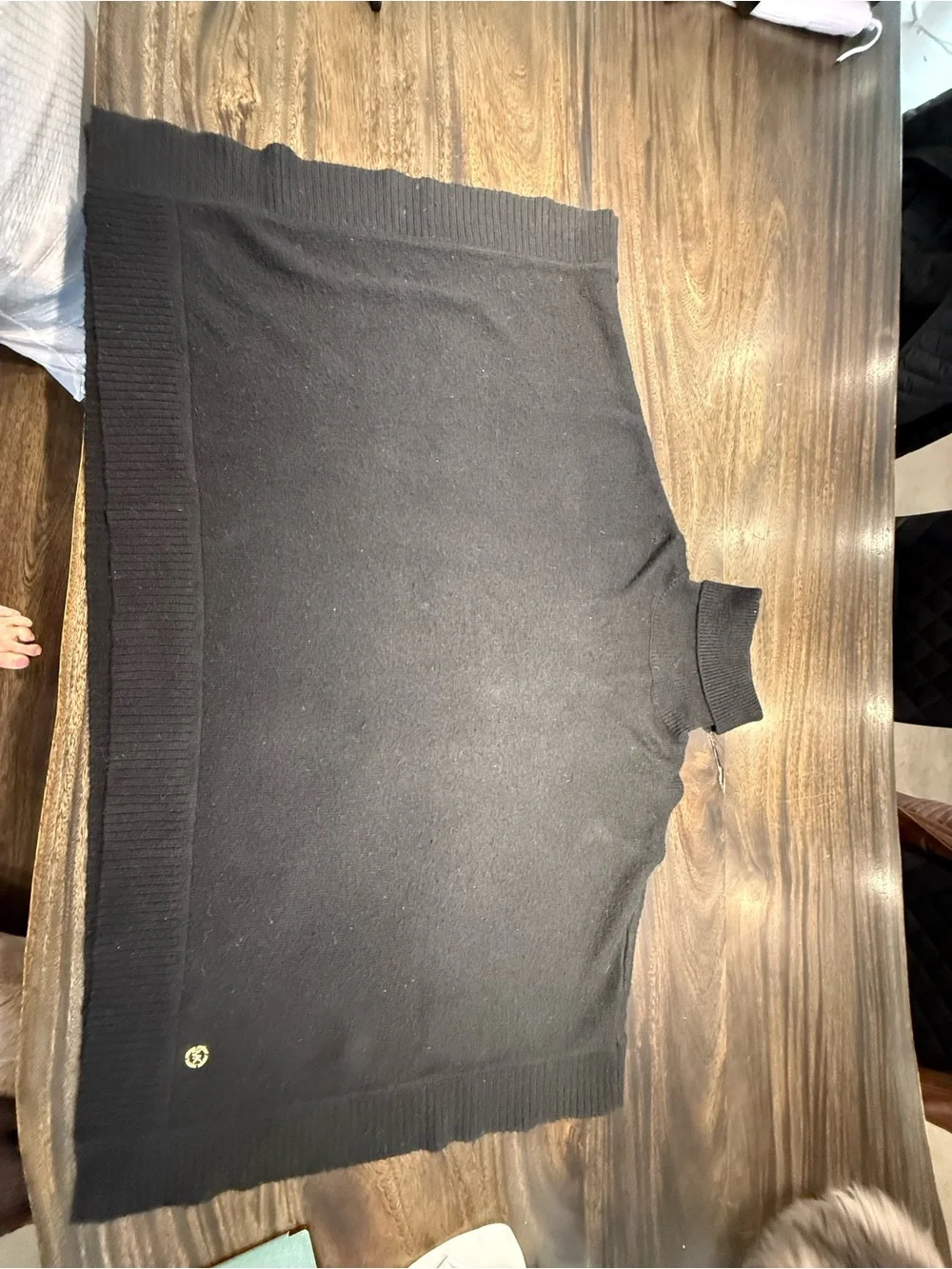 Michael Kors Black Turtleneck Poncho Sweater - Picture 2 of 3